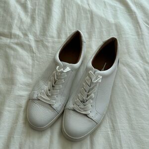 Frye White Leather Sneakers